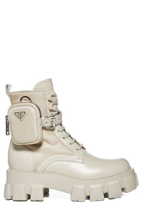 prada buckled strap ankle boots mens|prada chunky heel ankle boots.